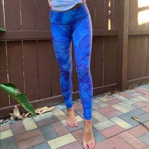 Lululemon Wunder Under Leggings Run with the Wave